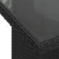 Preview: 10-teiliges Gartensofa-Set mit Kissen, schwarzes Polyrattan