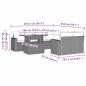 Preview: 9-teiliges Gartensofa-Set mit Kissen, braun, Polyrattan