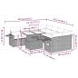 Preview: 9-teiliges Gartensofa-Set mit Kissen, grau, Polyrattan