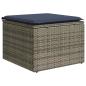 Preview: 6-teiliges Gartensofa-Set mit Kissen, grau, Polyrattan