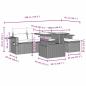 Preview: 6-teiliges Gartensofa-Set mit Kissen, grau, Polyrattan