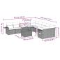 Preview: 11-teiliges Gartensofa-Set mit Kissen, grau, Polyrattan
