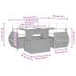 Preview: 5-teiliges Gartensofa-Set mit Kissen, schwarzes Polyrattan
