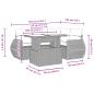 Preview: 5-teiliges Gartensofa-Set mit Kissen, braun, Polyrattan