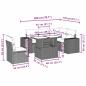 Preview: 6-teiliges Gartensofa-Set mit Kissen, grau, Polyrattan