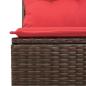Preview: 7-teiliges Gartensofa-Set mit Kissen, braun, Polyrattan