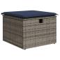 Preview: 6-teiliges Gartensofa-Set mit Kissen, grau, Polyrattan
