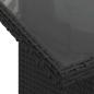 Preview: 8-teiliges Gartensofa-Set mit Kissen, schwarzes Polyrattan