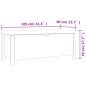Preview: Aufbewahrungsbox mit Kissen Grau 105x40x45 cm