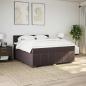Preview: Boxspringbett mit Matratze Dunkelbraun 180x200 cm Stoff