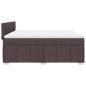 Preview: Boxspringbett mit Matratze Dunkelbraun 180x200 cm Stoff