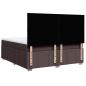 Preview: Boxspringbett mit Matratze Dunkelbraun 180x200 cm Stoff