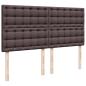 Preview: Boxspringbett mit Matratze Dunkelbraun 180x200 cm Stoff