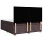 Preview: Boxspringbett mit Matratze Dunkelbraun 180x200 cm Stoff