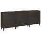 Preview: Sideboard 3 pcs Schwarz und Gold 60 x 33 x 75 cm