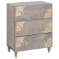 Preview: Sideboard 2 pcs Grau 60 x 33.5 x 75 cm Massivholz Mango