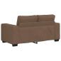 Preview: 3-teiliges Sofa-Set mit Kissen, brauner Stoff