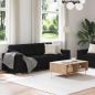 Preview: 2-teiliges Sofa-Set mit Kissen, schwarzer Stoff