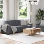 Preview: 2-teiliges Sofa-Set mit Kissen, dunkelgrauer Samt