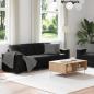 Preview: 2-teiliges Sofa-Set mit Kissen, schwarzer Samt