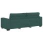 Preview: 2-teiliges Sofa-Set mit Kissen, dunkelgrüner Stoff