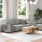 Preview: 2-teiliges Sofa-Set mit Kissen, wolkengrauer Stoff