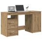 Preview: ARDEBO.de - Schreibtisch mit Schrank Artisan Oak Engineered Wood