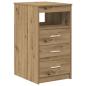 Preview: Schreibtisch mit Schrank Artisan Oak Engineered Wood