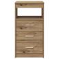 Preview: Schreibtisch mit Schrank Artisan Oak Engineered Wood