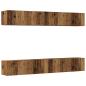 Preview: 4-teiliges TV-Wandschrank-Set Altholz 100x30x30 cm