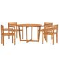 Preview: 5-teiliges Garten-Ess-Set aus Massivholz Akazie