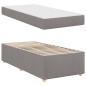 Preview: Bettgestell mit Matratze Taupe 100 x 200 cm Stoff