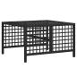 Preview: 3-teiliges Ecksofa-Set für den Garten mit Kissen, schwarzes Polyrattan