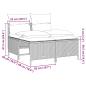 Preview: 4-teiliges Gartensofa-Set mit Kissen, grau, Polyrattan