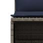 Preview: 4-teiliges Gartensofa-Set mit Kissen, grau, Polyrattan