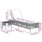 Preview: Sonnenliegen 2 Stk. mit Tisch Schwarz Poly Rattan