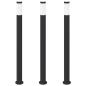 Preview: Pollerleuchten 3er 110 cm Edelstahl IP44