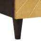 Preview: Sideboard Schwarz und Gold 60 x 33 x 75 cm massives Mangoholz