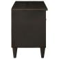 Preview: TV-Schränk Schwarz und Gold 80 x 33 x 46 cm massives Mangoholz