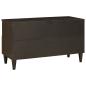 Preview: TV-Schränk Schwarz und Gold 80 x 33 x 46 cm massives Mangoholz