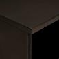 Preview: TV-Schränk Schwarz und Gold 80 x 33 x 46 cm massives Mangoholz