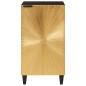 Preview: Sideboard Schwarz und Gold 40 x 33 x 75 cm massives Mangoholz
