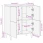 Preview: Beistellschrank mit Speicher Schwarz und Gold 60 x 33.5 x 75 cm