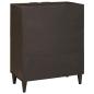 Preview: Beistellschrank mit Speicher Schwarz und Gold 60 x 33.5 x 75 cm