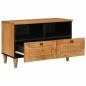Preview: TV-Schränk Hellbraun 70 x 33 x 46 cm massives Mangoholz