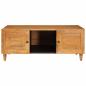 Preview: Couchtisch Hellbraun 100 x 54 x 40 cm massives Mangoholz
