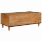 Preview: Couchtisch Hellbraun 100 x 54 x 40 cm massives Mangoholz