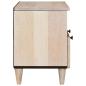 Preview: TV-Schränk mit Regal Weiß 70 x 33 x 46 cm massives Mangoholz