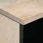 Preview: TV-Schränk mit Regal Weiß 70 x 33 x 46 cm massives Mangoholz