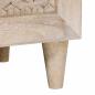 Preview: TV-Schränk mit Regal Weiß 70 x 33 x 46 cm massives Mangoholz